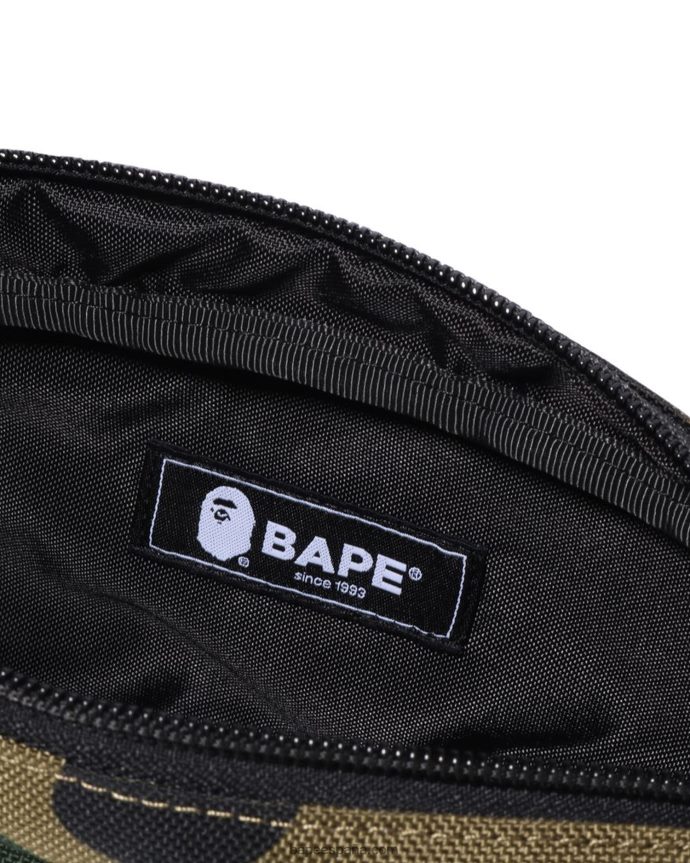 hombres A Bathing Ape bolso de hombro 1st camo mini 288PLL468 ejercito verde