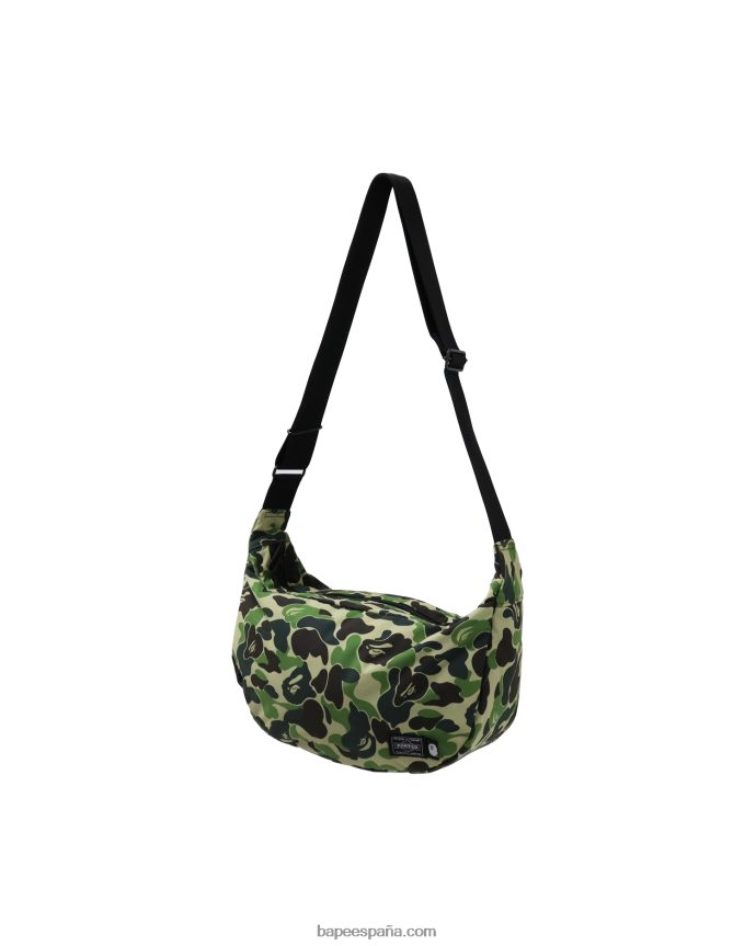 hombres A Bathing Ape bolso de hombro porter abc camuflado 288PLL754 ejercito verde