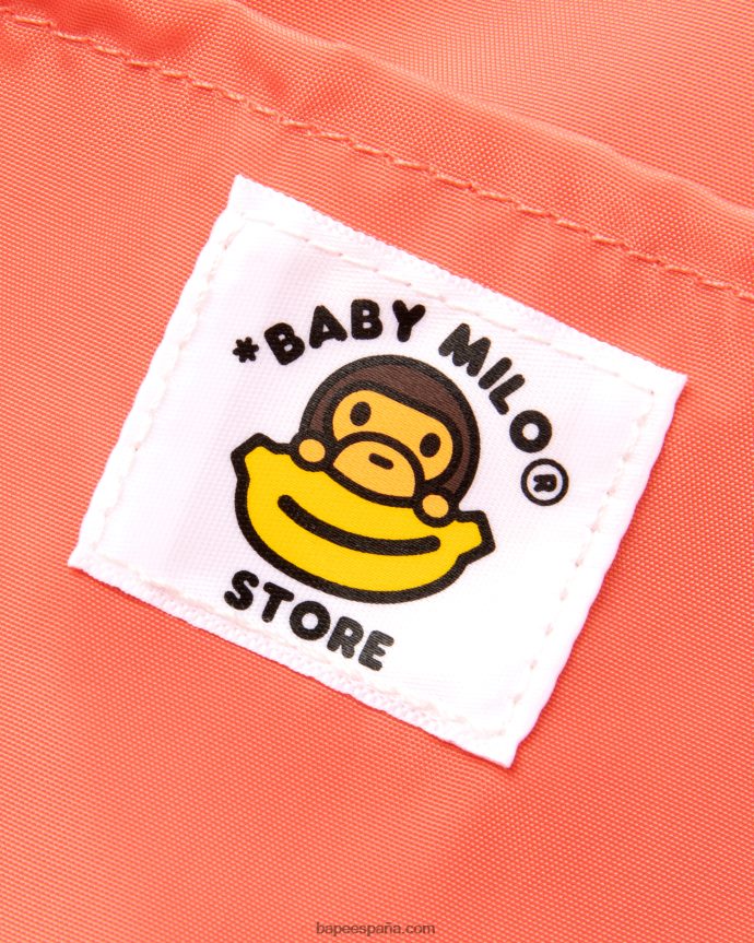hombres A Bathing Ape bolso tote bebe milo 288PLL746 rosa