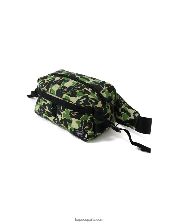 hombres A Bathing Ape riñonera porter abc camuflaje 288PLL755 ejercito verde
