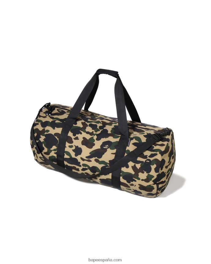hombres A Bathing Ape 1er bolso de lona de camuflaje 288PLL465 amarillo