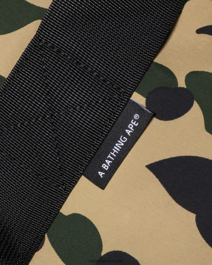 hombres A Bathing Ape 1er bolso de lona de camuflaje 288PLL465 amarillo