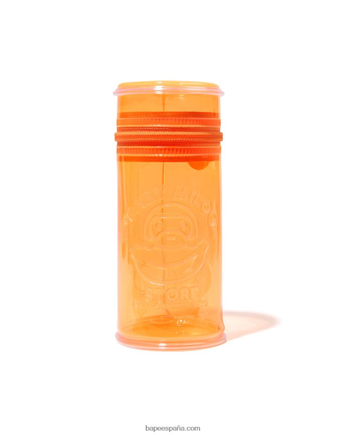 hombres A Bathing Ape bolsa de pvc grabada 288PLL758 naranja