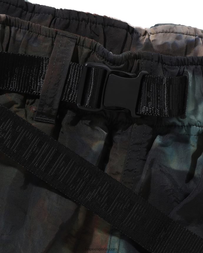 hombres A Bathing Ape pantalones cortos chusen híbrido fácil 288PLL189 marrón