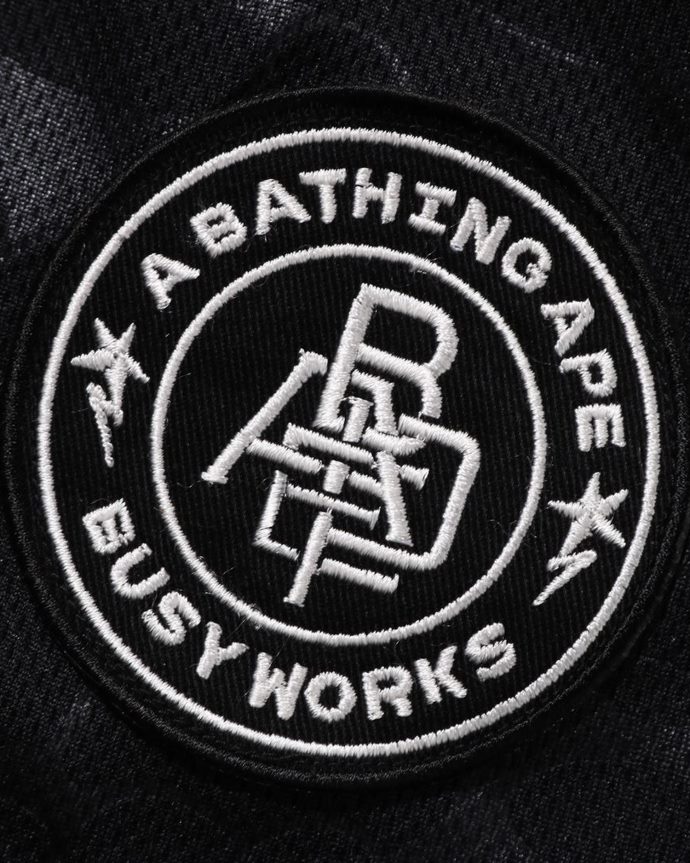 hombres A Bathing Ape pantalones cortos de fútbol 288PLL355 negro
