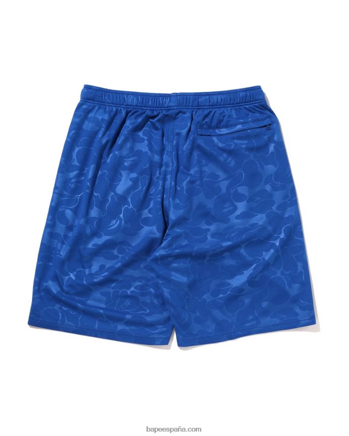 hombres A Bathing Ape pantalones cortos de fútbol 288PLL356 azul