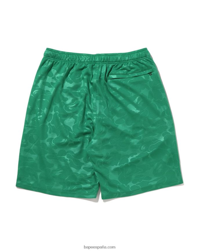 hombres A Bathing Ape pantalones cortos de fútbol 288PLL357 menta