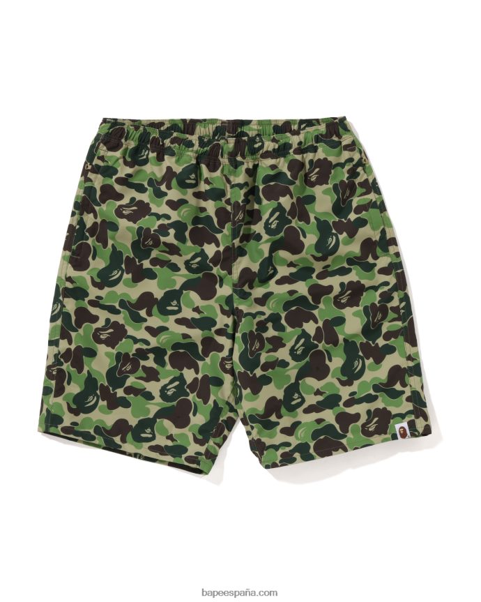 hombres A Bathing Ape shorts de playa camuflados abc 288PLL45 ejercito verde