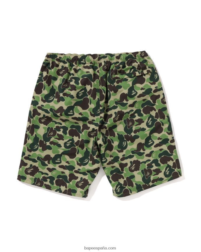 hombres A Bathing Ape shorts de playa camuflados abc 288PLL45 ejercito verde