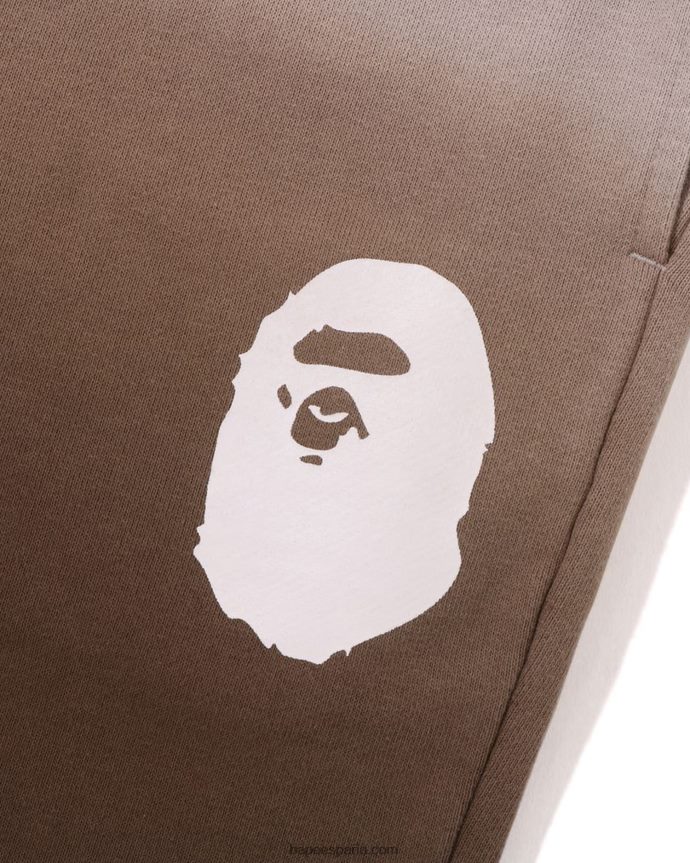hombres A Bathing Ape shorts deportivos degradados 288PLL177 café