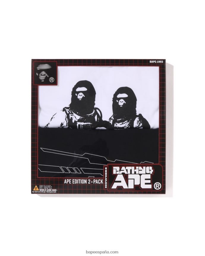 hombres A Bathing Ape caja de paquete de te #1 m 288PLL323 caso