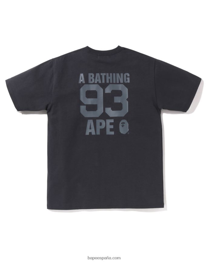 hombres A Bathing Ape camiseta con logo 288PLL7 gris oscuro