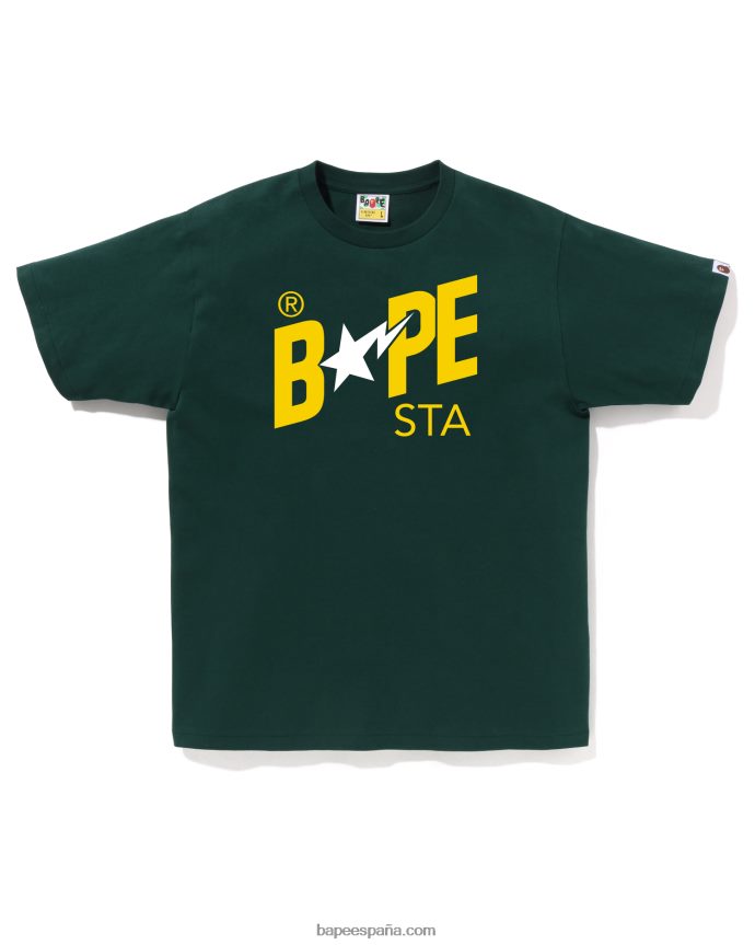 hombres A Bathing Ape camiseta con logo de colores 288PLL41 selva profunda