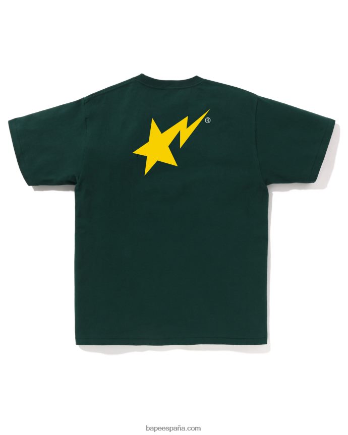 hombres A Bathing Ape camiseta con logo de colores 288PLL41 selva profunda