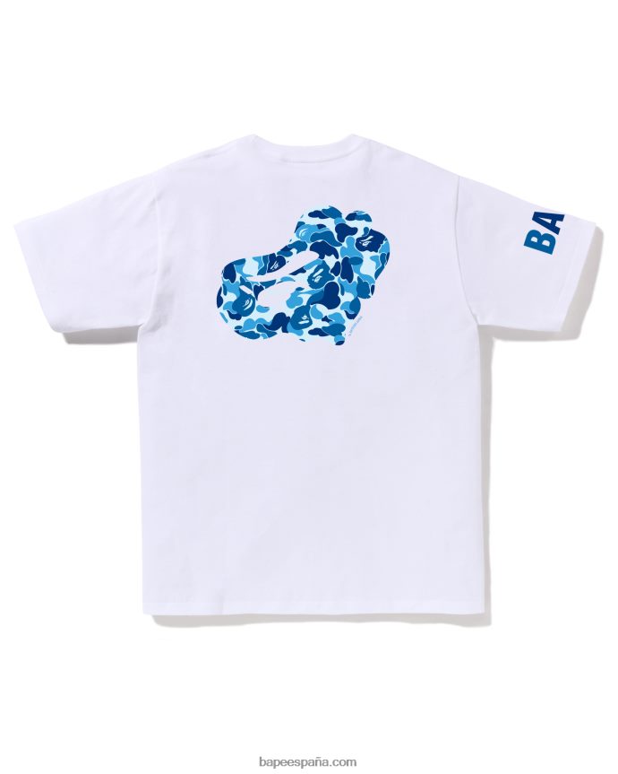 hombres A Bathing Ape camiseta de camuflaje abc 288PLL77 blanco