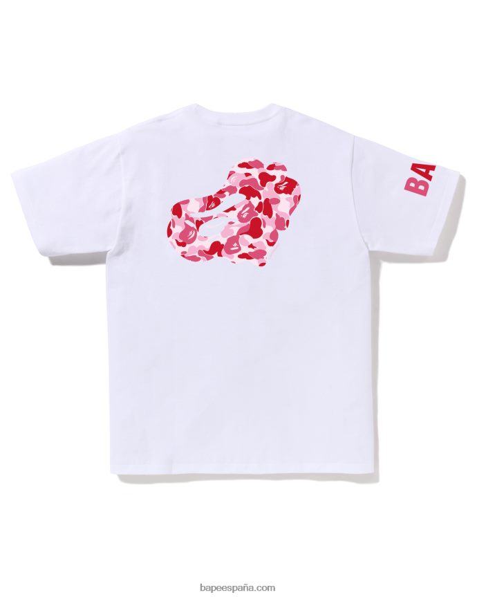 hombres A Bathing Ape camiseta de camuflaje abc 288PLL79 blanco