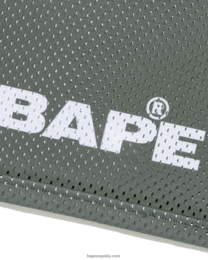 hombres A Bathing Ape camiseta de fútbol 288PLL169 gris