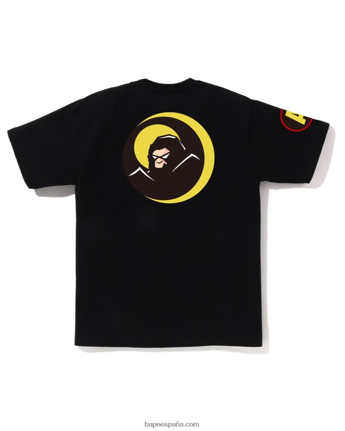 hombres A Bathing Ape camiseta de sombra 288PLL171 negro