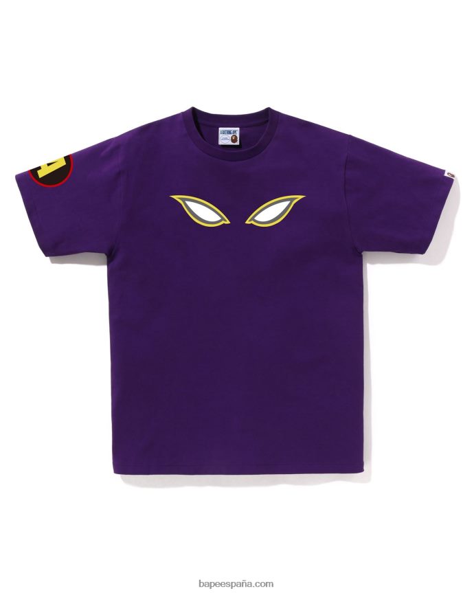 hombres A Bathing Ape camiseta de sombra 288PLL173 púrpura