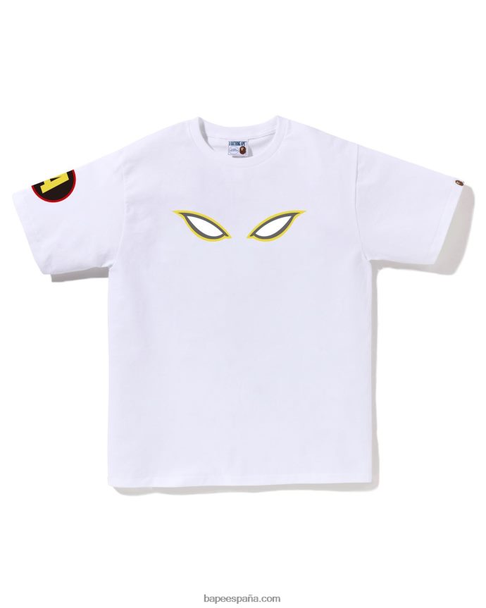 hombres A Bathing Ape camiseta de sombra 288PLL174 blanco