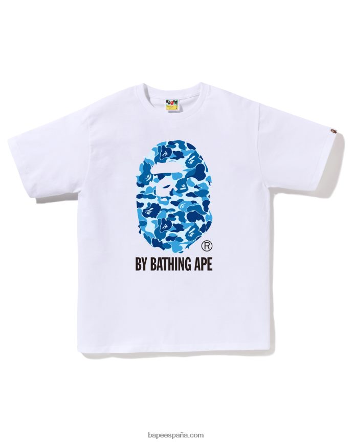 hombres A Bathing Ape camuflaje abc por camiseta de baño 288PLL62 blanco