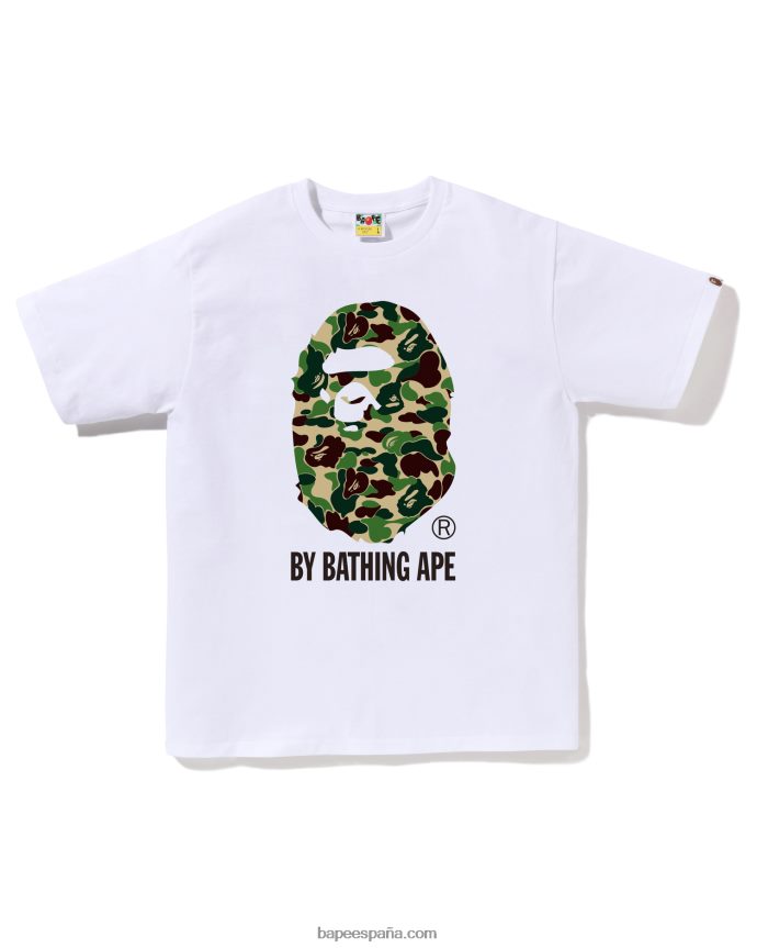 hombres A Bathing Ape camuflaje abc por camiseta de baño 288PLL63 blanco