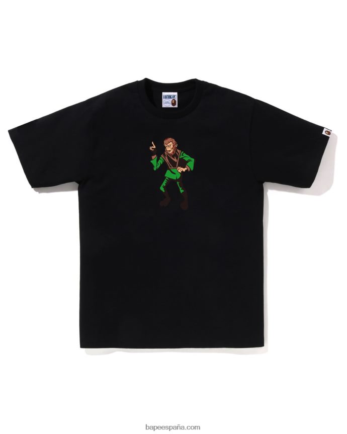 hombres A Bathing Ape tee 288PLL161 negro