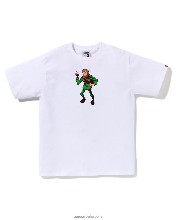 hombres A Bathing Ape tee 288PLL164 blanco