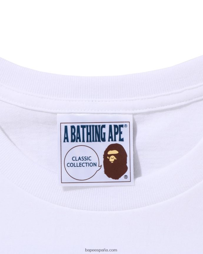 hombres A Bathing Ape tee 288PLL164 blanco
