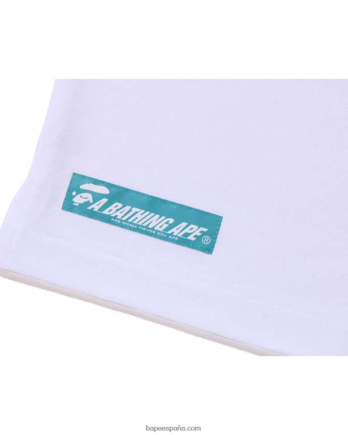hombres A Bathing Ape camiseta sin mangas con gráfico 288PLL10 blanco