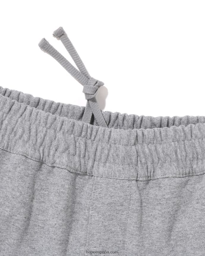 hombres A Bathing Ape Pantalones de chándal de corte relajado con 6 bolsillos 288PLL229 gris