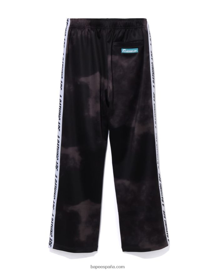hombres A Bathing Ape pantalones de chándal tie dye 288PLL238 gris oscuro