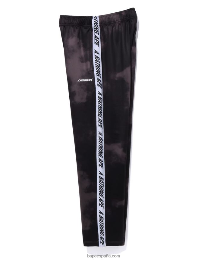 hombres A Bathing Ape pantalones de chándal tie dye 288PLL238 gris oscuro