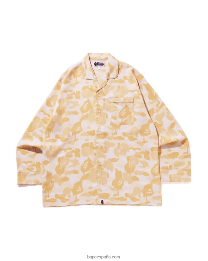 hombres A Bathing Ape pijama de camuflaje de chocolate de san valentín 288PLL301 de color crema