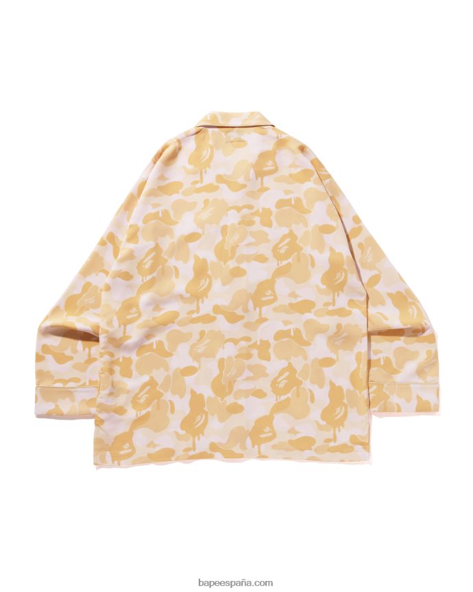 hombres A Bathing Ape pijama de camuflaje de chocolate de san valentín 288PLL301 de color crema