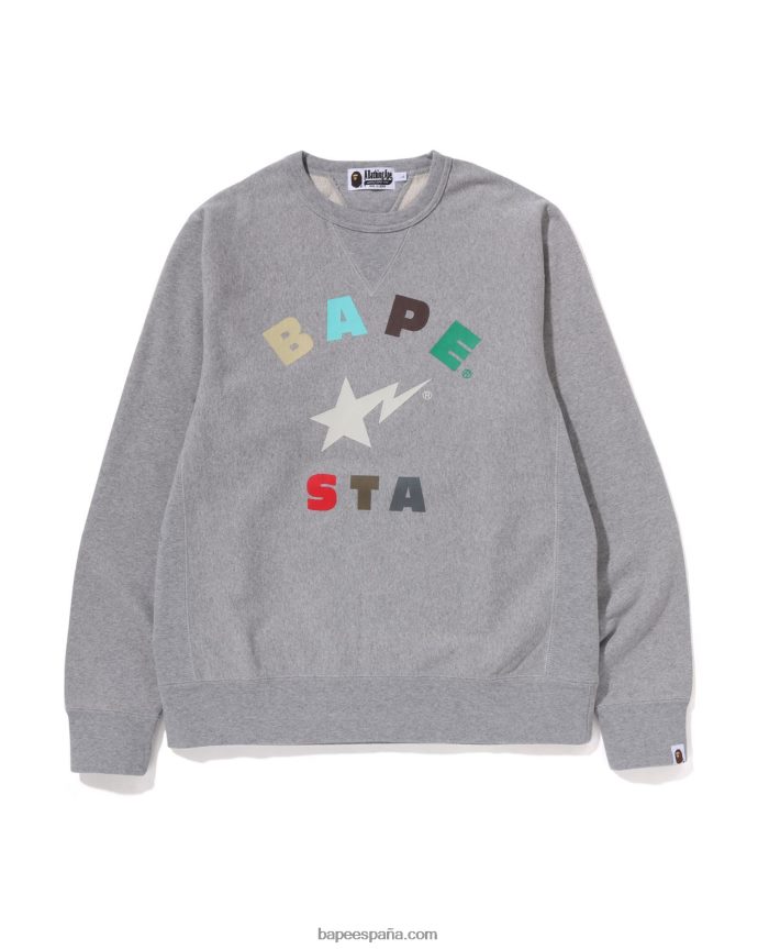 hombres A Bathing Ape Cuello redondo 288PLL360 gris