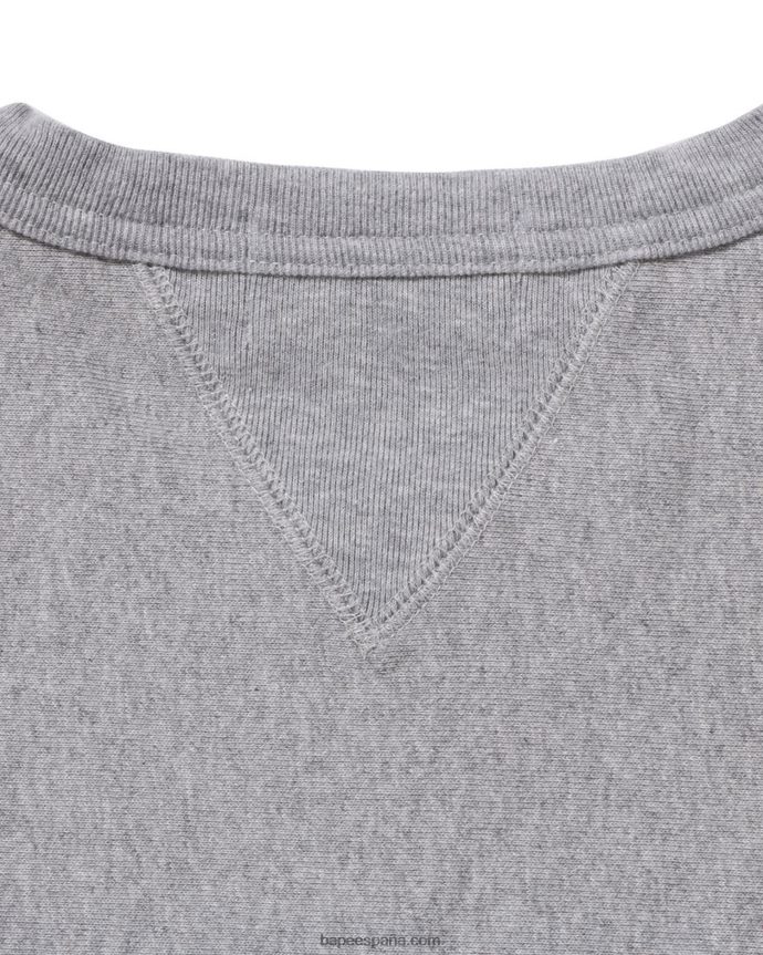 hombres A Bathing Ape Cuello redondo 288PLL360 gris