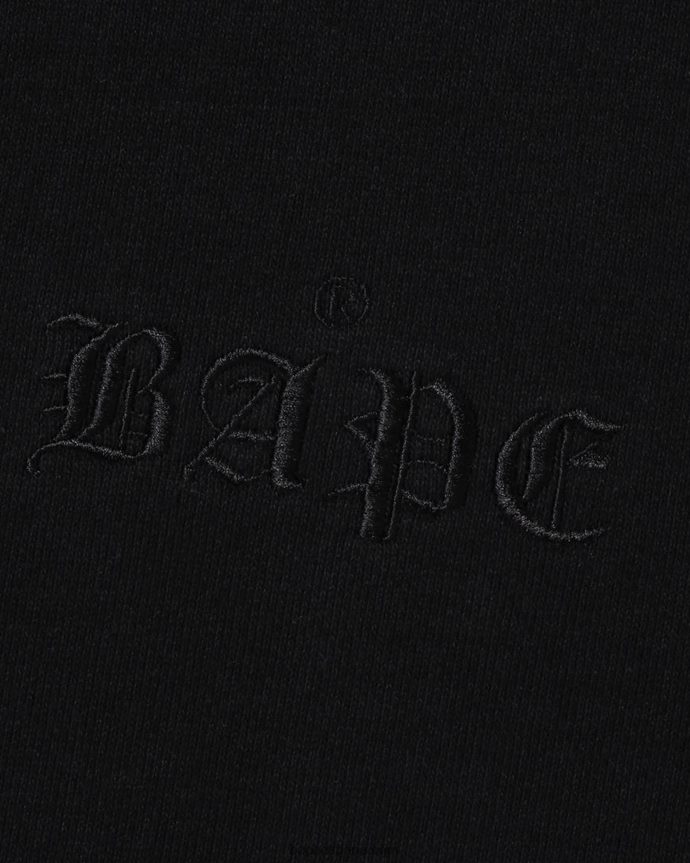 hombres A Bathing Ape cabeza sudadera con capucha 288PLL272 negro