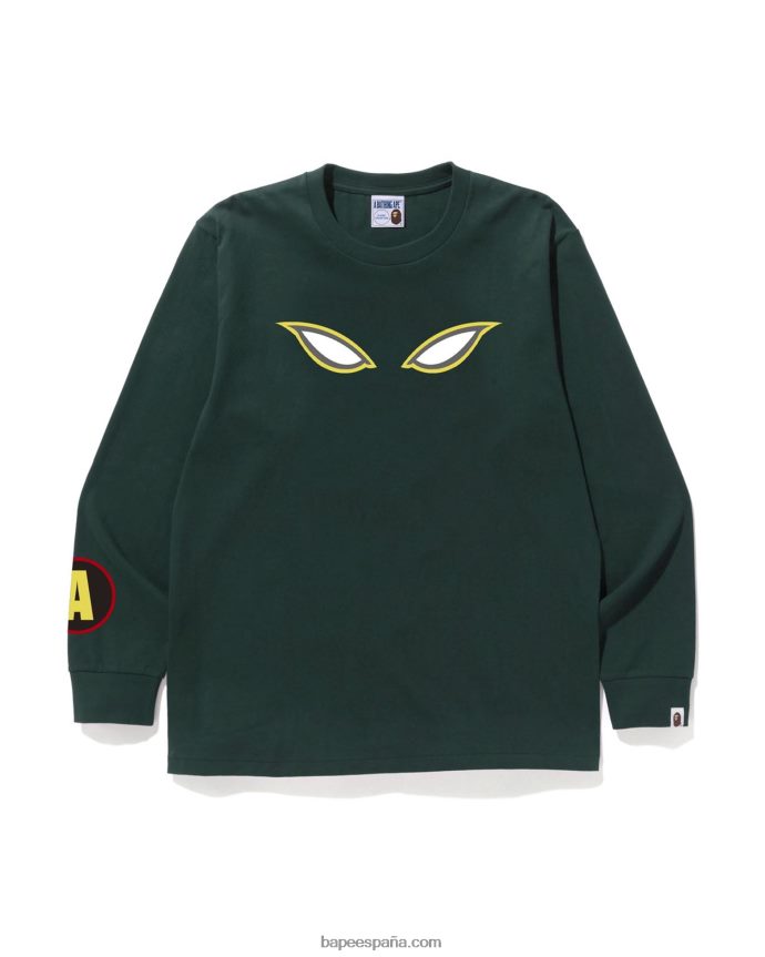 hombres A Bathing Ape camiseta de sombra 288PLL108 ejercito verde