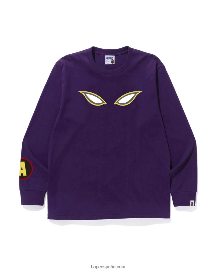 hombres A Bathing Ape camiseta de sombra 288PLL109 púrpura