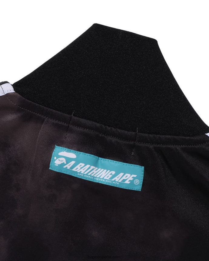 hombres A Bathing Ape chamarra de chándal con efecto tie dye 288PLL248 gris oscuro