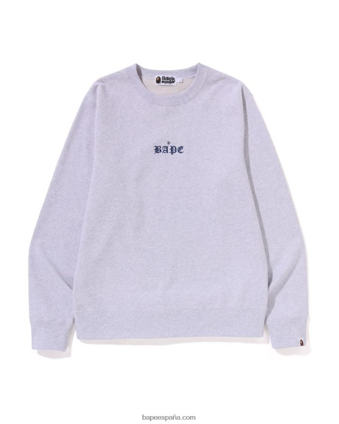 hombres A Bathing Ape cuello redondo de sumo de cultura japonesa 288PLL185 gris