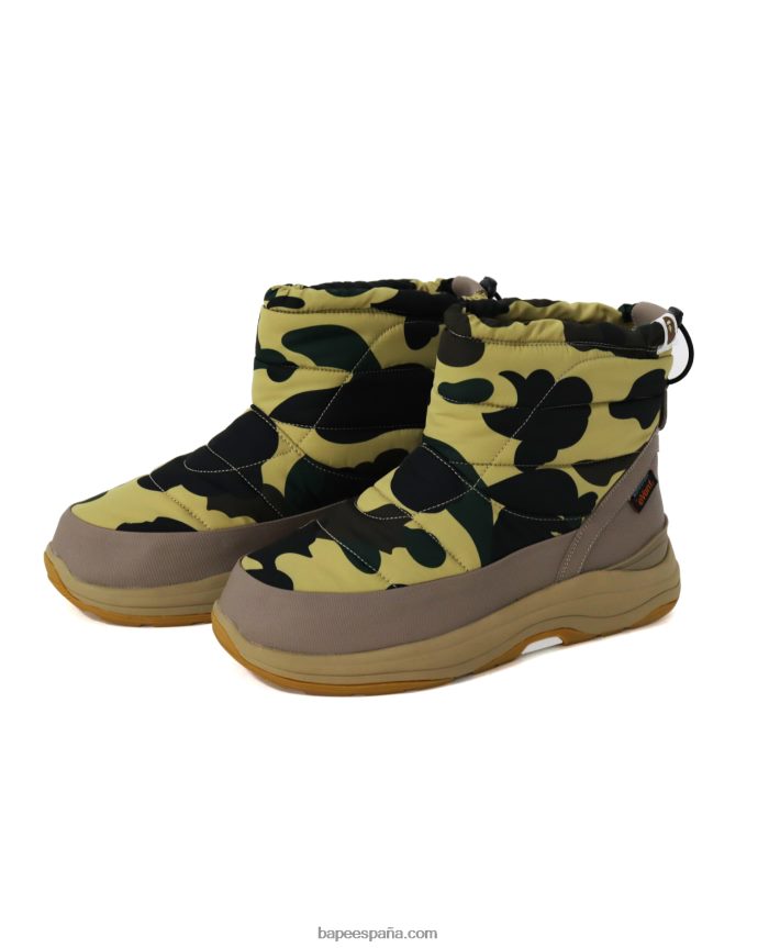 hombres A Bathing Ape botas x suicoke Bower 288PLL733 amarillo