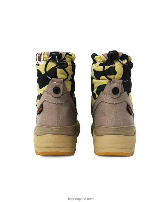 hombres A Bathing Ape botas x suicoke Bower 288PLL733 amarillo