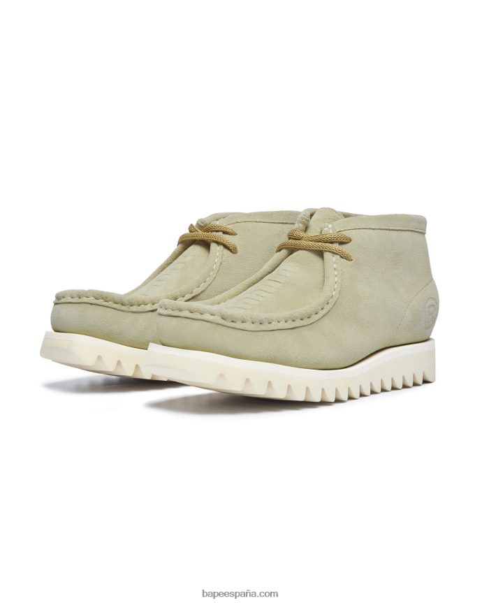 hombres A Bathing Ape cacería de gamuza m2 288PLL688 beige