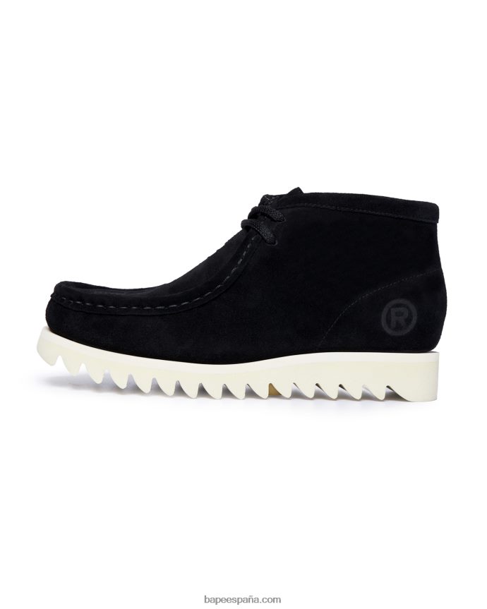 hombres A Bathing Ape cacería de gamuza m2 288PLL689 negro