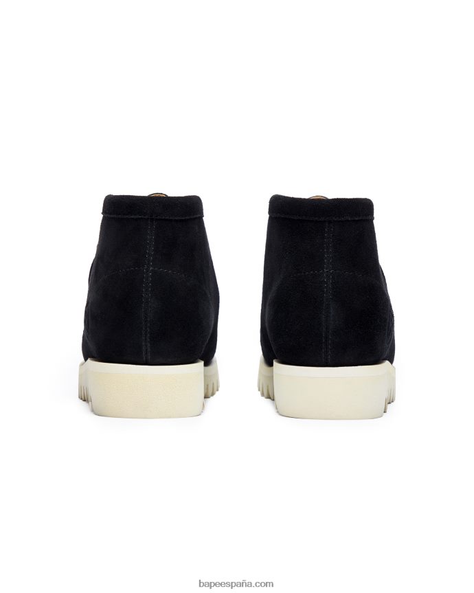 hombres A Bathing Ape cacería de gamuza m2 288PLL689 negro