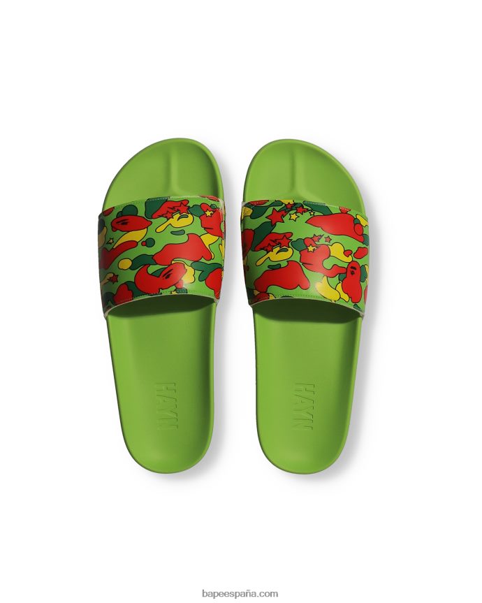 hombres A Bathing Ape sandalias con diseño camuflado sta de x hayn 288PLL728 caso