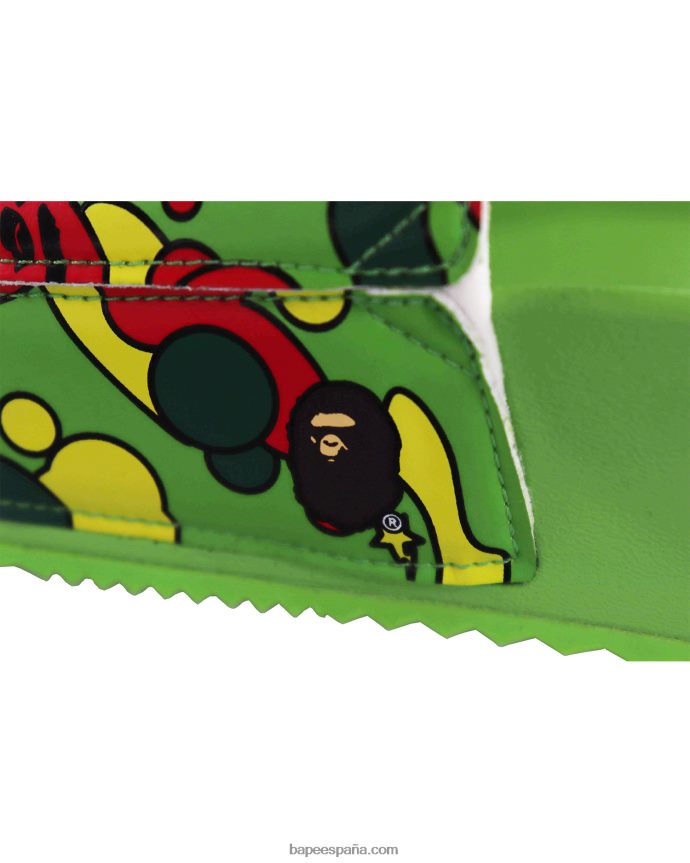hombres A Bathing Ape sandalias con diseño camuflado sta de x hayn 288PLL728 caso