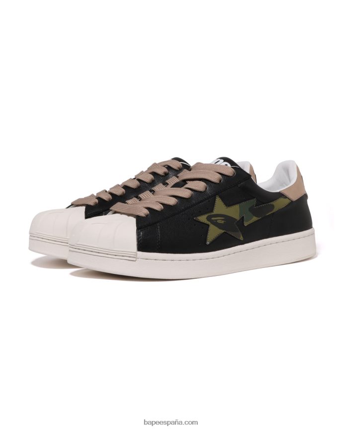hombres A Bathing Ape cráneo sta # 1 288PLL682 negro